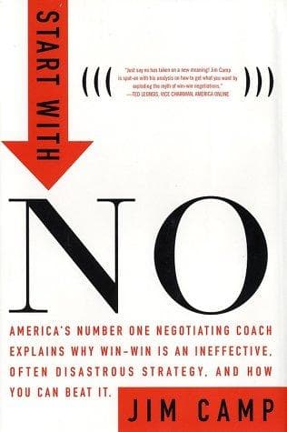 Cover of Start with No by Jim Camp