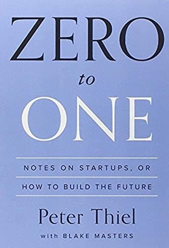 Cover of Zero to One by Peter Thiel