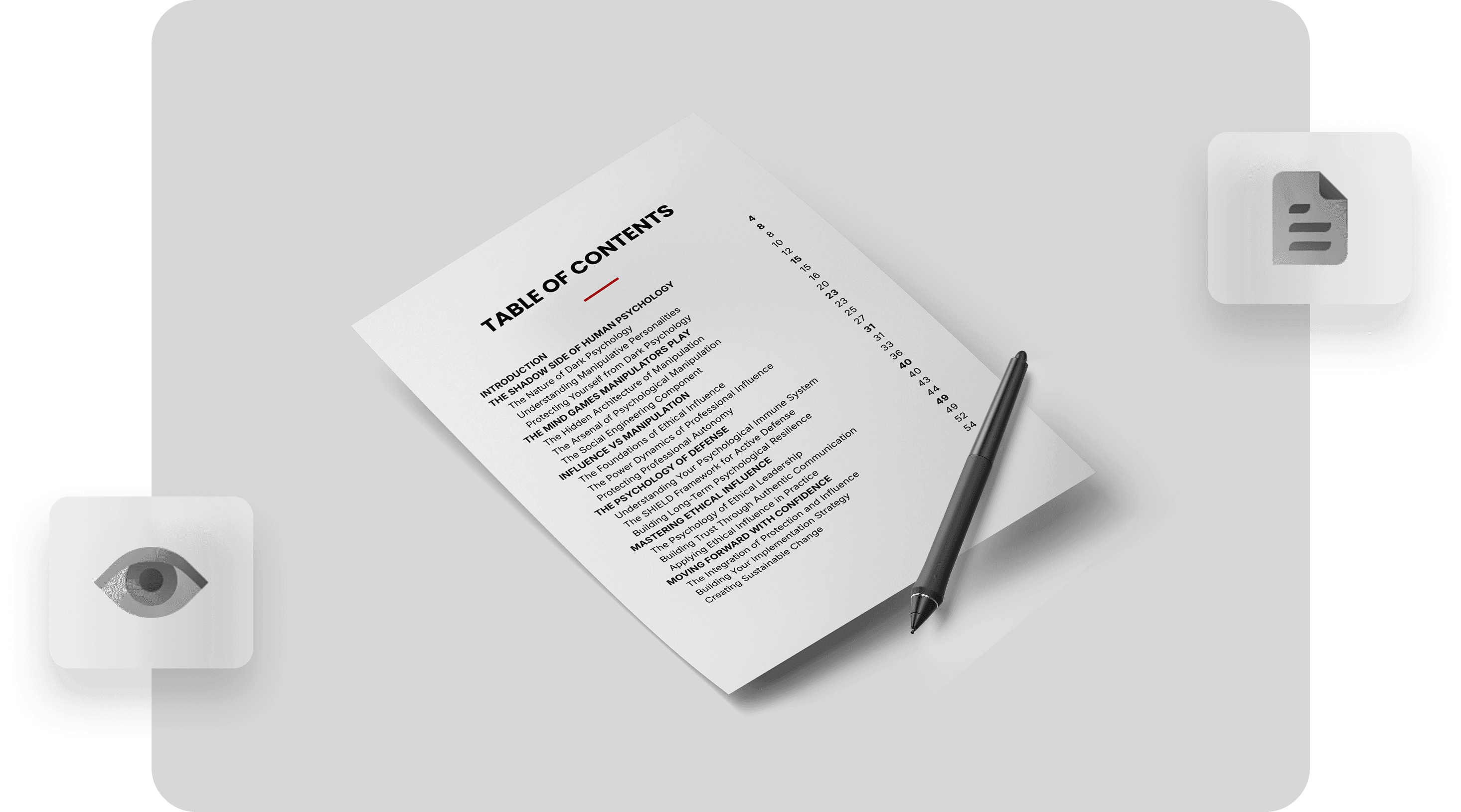 Manuscript and content writing process